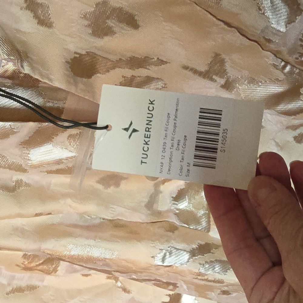 Tuckernuck Tan/Cream Coupe Palmerston Mini Dress Numerous Sizes - Picture 9 of 12